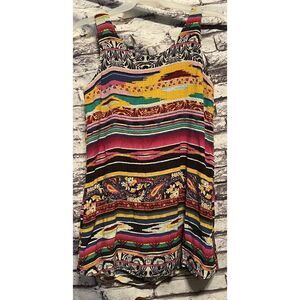 Sady & Lu BOHO Sleeveless‎ Mini Dress Medium U Shaped Neckline
